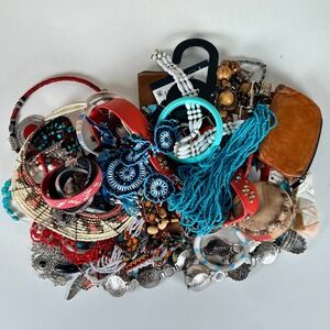 Mystery Bag of Southwestern Style Costume Jewelry Beading Native American Style